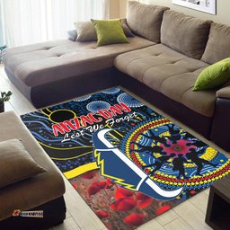 cowboys rugby anzac area rug aboriginal military and poppy flowers tee aussie