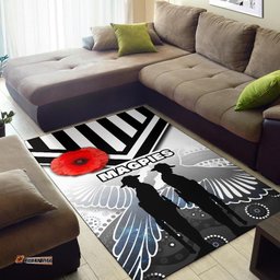 Magpies Area Rug Collingwood ANZAC Day Special Version