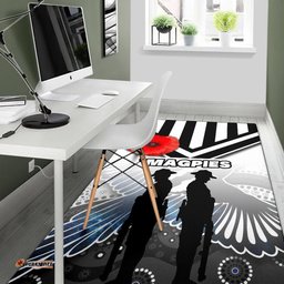 Magpies Area Rug Collingwood ANZAC Day Special Version