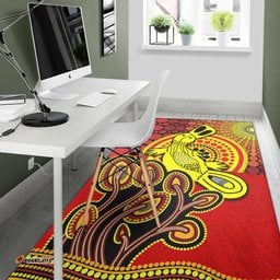 Aboriginal Platypus Area Rug Tree On The Hill Sunshine