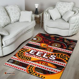Parramatta Eels Area Rug Tribal Style Black