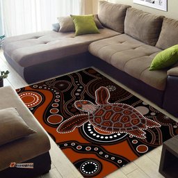 aboriginal turtle area rug brown style tee aussie