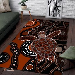 aboriginal turtle area rug brown style tee aussie