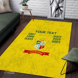 Custom Australia Cricket Area Rug History Champions World Cup Unique