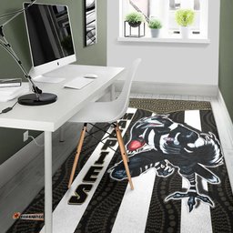 magpies football area rug collingwood 1892 indigenous sporty style ver.01 tee aussie