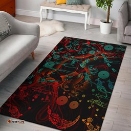 Area Rug Kangaroo Adults Indigenous Art