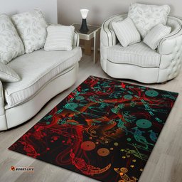 Area Rug Kangaroo Adults Indigenous Art