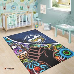 Parramatta Eels Area Rug Eels Indigenous Aboriginal