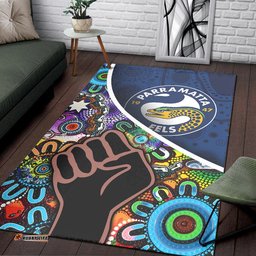 Parramatta Eels Area Rug Eels Indigenous Aboriginal