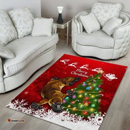 Australia Christmas Area Rug Aussie Platypus Xmas Vibes