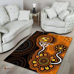 Custom Scorchers Cricket Indigenous Area Rug Champions Fire Up
