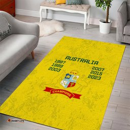 Australia Cricket Area Rug History Champions World Cup Unique