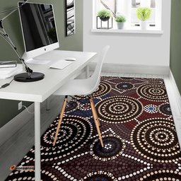Area Rug Aboriginal Dot Painting Rug Ver08