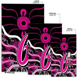 Sydney Sixers Area Rug Cricket Dot Aboriginal
