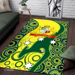 Cricket Area Rug Australian Cricket Aboriginal Dot Patterns