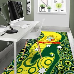 Cricket Area Rug Australian Cricket Aboriginal Dot Patterns