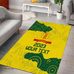 Custom Australia Cricket Area Rug History Commemorative World Cup Winners