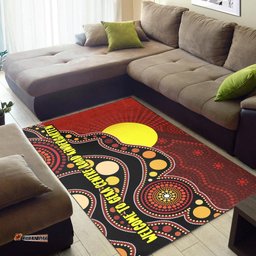 customrug aboriginal area rug australia aboriginal lives matter flag circle dot painting art tee aussie