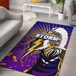 melbourne storm naidoc week area rug indigenous style tee aussie