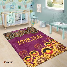 Australia Brisbane City Naidoc Area Rug Custom Brisbane City For Our Elders Area Rug