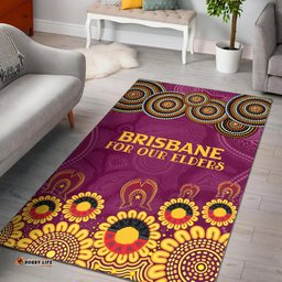Australia Brisbane City Naidoc Area Rug Custom Brisbane City For Our Elders Area Rug