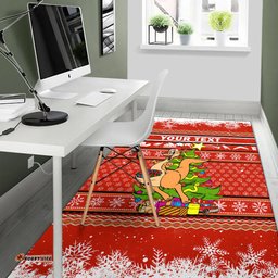 custom personalised australia christmas kaganroo aboriginal pattern area rug tee aussie