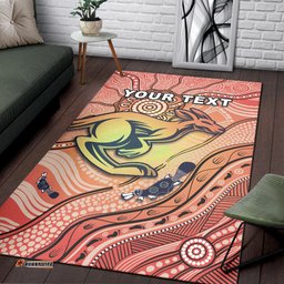 Custom Personalised Kangaroos Indigenous Area Rug Beautiful Life