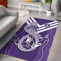 Dockers Football Area Rug Fremantle Anchor Mix Aboriginal Pattern Dynamic Style