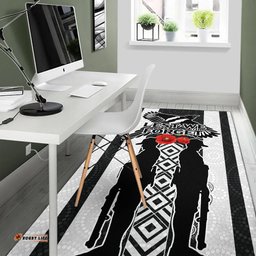 Magpies ANZAC Day Area Rug Indigenous Art