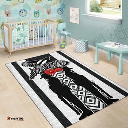 Magpies ANZAC Day Area Rug Indigenous Art