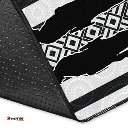 Magpies ANZAC Day Area Rug Indigenous Art