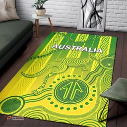 Australia Soccer Area Rug Go Aussie Socceroos With Kangaroo