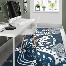 carlton football area rug blues 1864 boomerang indigenous artsy tee aussie