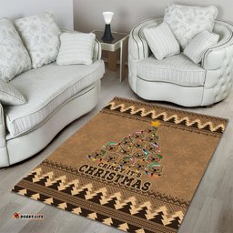 Wombat Christmas Tree Area Rug Australia Merry Xmas Simple Style
