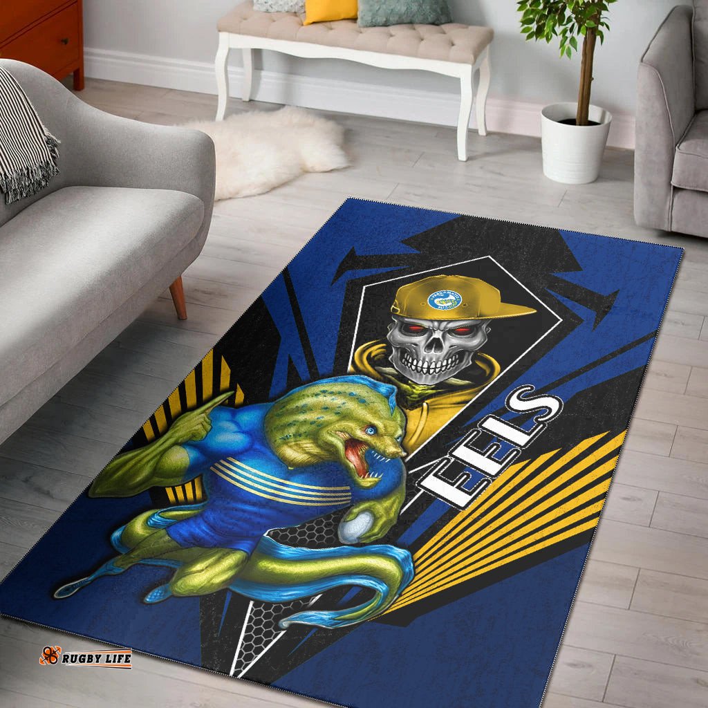 Eels Rugby Area Rug Mascot Parramatta Since 1947 Cool Skull