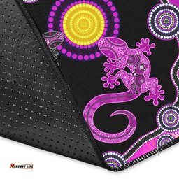 Aboriginal Lizard Area Rug Attracted Australia Version Purple