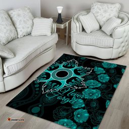 Heat Cricket Never Forget Custom Area Rug ANZAC Day with Poppy Aboriginal