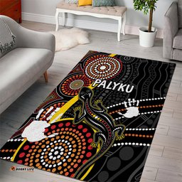 PALYKU Australia Lizard Aboriginal Art Area Rug