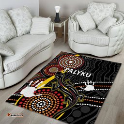 PALYKU Australia Lizard Aboriginal Art Area Rug