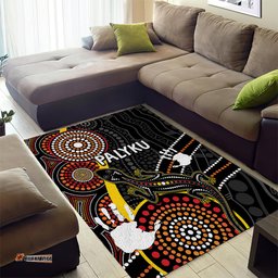 PALYKU Australia Lizard Aboriginal Art Area Rug