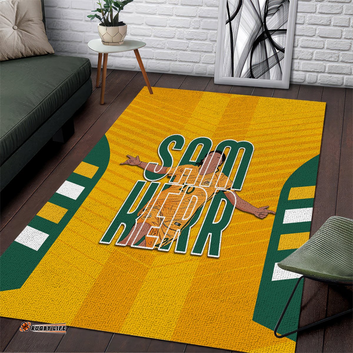 custom australia matildas area rug sam kerr legend tee aussie