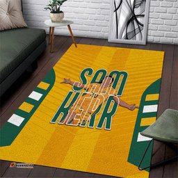 custom australia matildas area rug sam kerr legend tee aussie
