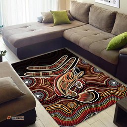Fishing Aboriginal Area Rug No.2