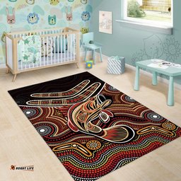Fishing Aboriginal Area Rug No.2
