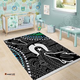 torest trait islands mix crocodine aboriginal pattern area rug ts04 tee aussie