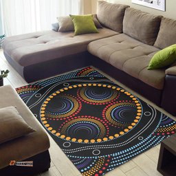 Aboriginal Area Rug Dreamtime Dot Painting Aboriginal Style