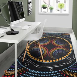 Aboriginal Area Rug Dreamtime Dot Painting Aboriginal Style
