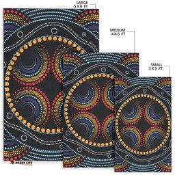 Aboriginal Area Rug Dreamtime Dot Painting Aboriginal Style