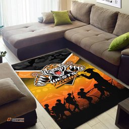 Wests Tigers ANZAC Day Indigenous Art Area Rug
