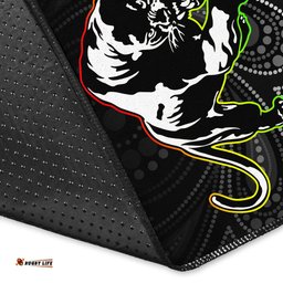 black panthers rugby league aboriginal area rug tee aussie